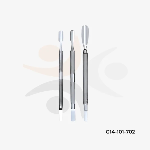 3-Piece Double-Ended Cuticle Pusher & Scraper Set