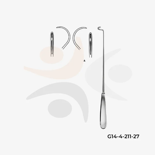 Deschamps Ligature Needle blunt for right hand (3)