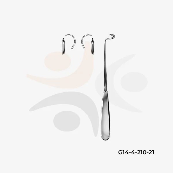 Deschamps Ligature Needle sharp for right hand