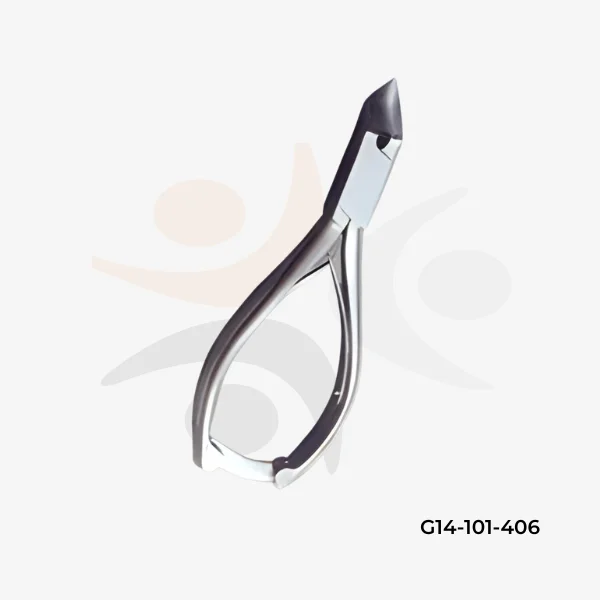 Heavy-Duty Barrel-Spring Cantilever Nail Nippers Ribbed Handle