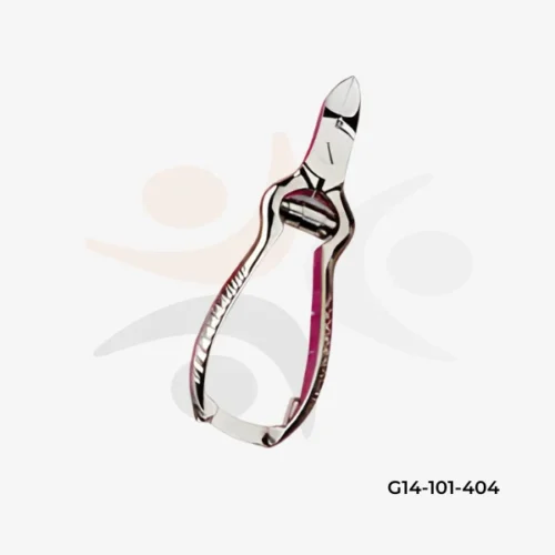 Heavy-Duty Turn-Spring Nail Nippers Ribbed Handle