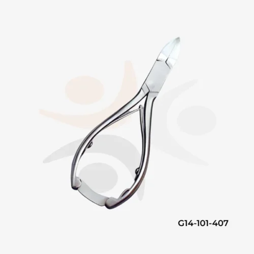 Heavy-Duty Turn-Spring Nail Nippers Smooth Handle