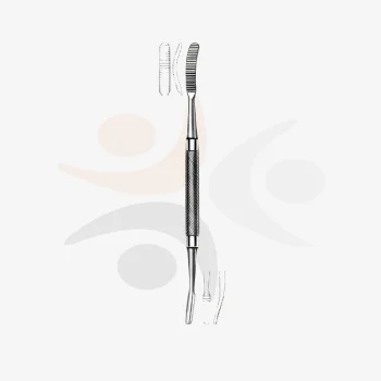 Miller Dental Bone File Curved