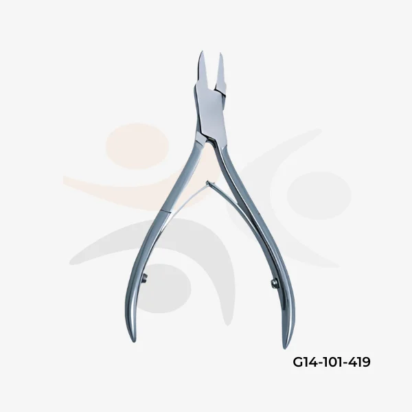 Professional Box Joint Nail Nippers Dual Leaf-Springs