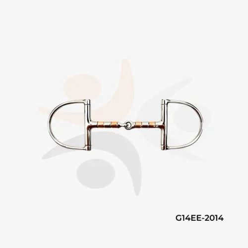Stainless Steel D-Ring Snaffle Bit with Rollers