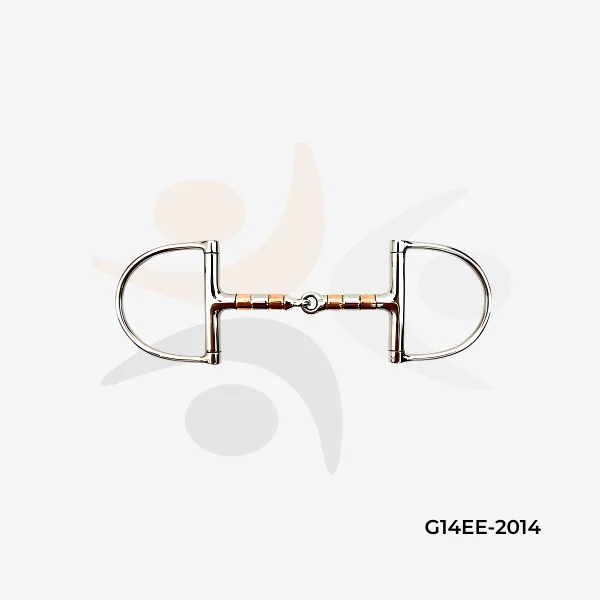 Stainless Steel D-Ring Snaffle Bit with Rollers