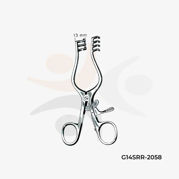 Surgical Weitlaner Retractor (3x4 Blunt Prongs, 13mm Depth)