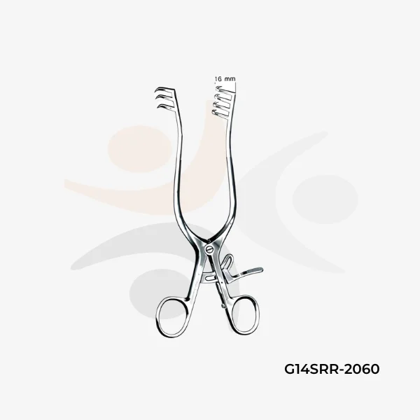 Weitlaner Retractor (3x4 Sharp Prongs, 16mm Depth)