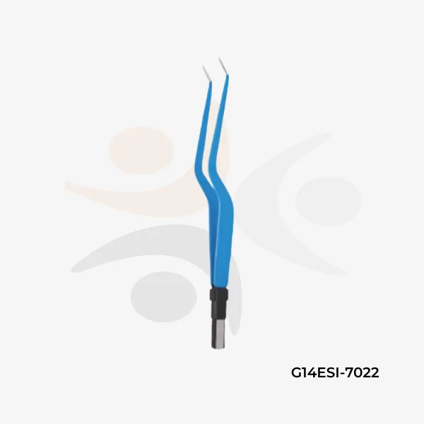 Bayonet European Bipolar Forceps Angled Up